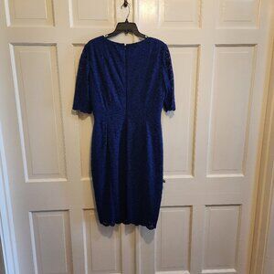 Blue Glittery Lacey Dress By S. Levrne - Size 14